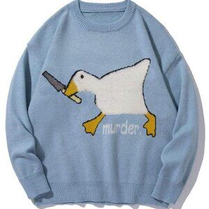 Knitted Sweater Murder Duck, Unisex - LIKE NEW